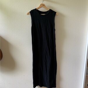 Universal Thread Black Sleeveless Sheath Maxi Dress